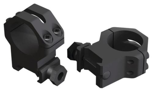 Weaver 4 Hole Tactical, 1" Medium Height Rings, Fits Picatinny, Matte Finish, Black
