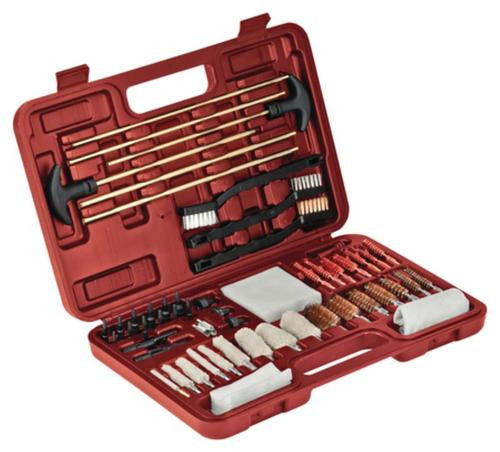 Outers 62 Piece Universal Cleaning Kit In Hard Plastic Case Red