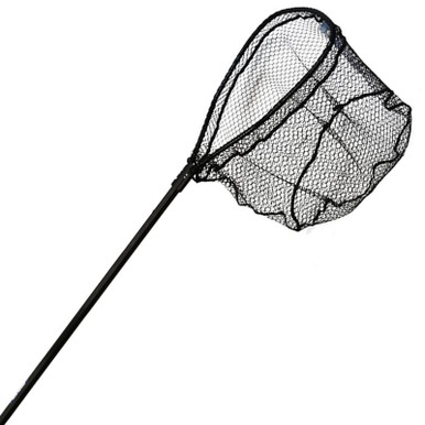 Ranger Nets Hook Free Series Net 54-84" Telescoping Handle 20" x 20" Pear-D Hoop Rubber Black