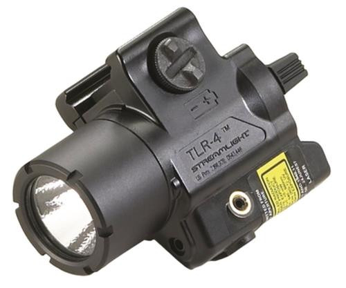 Streamlight, TLR-4 Tac Light, With Laser, Black, Lithium battery.