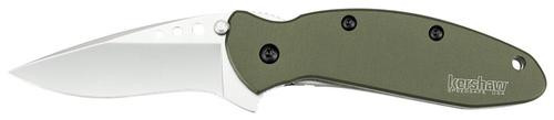 Kershaw Folder 2.25" Steel Hc420 Anodized Aluminum, Olive Drab