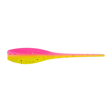 Bobby Garland Mo'Glo Baby Shad Glow-In-The-Dark 2" Soft Plastic 18 pack Electric Lemonade 2"