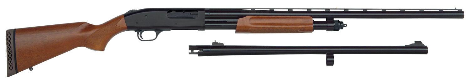 Mossberg 835 Field/Deer Pump Shotgun 68224, 12 Gauge, 28", 3.5" Chmbr, Extra Barrel, Blued Finish, Wood Stock