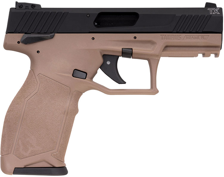 Taurus TX22 Pistol 1TX22141F, 22 Long Rifle, 4.1", Black Polymer Grips, Black Finish, 16 Rds