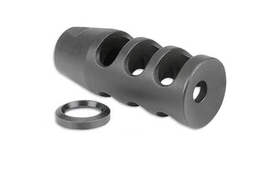 Midwest Industries 30 Cal Muzzle Brake - 5/8X24 Thread, Black Phosphate Finish, Includes Crush Washer