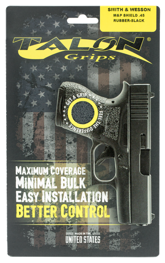 Talon Grips 715R Adhesive Grip Textured Black Rubber for S&W M&P Shield M2.0 45