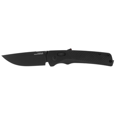 SOG Flash AT Blackout Assisted Folding Knife - 3.45" D2 Black Plain Blade, Black GRN Handles