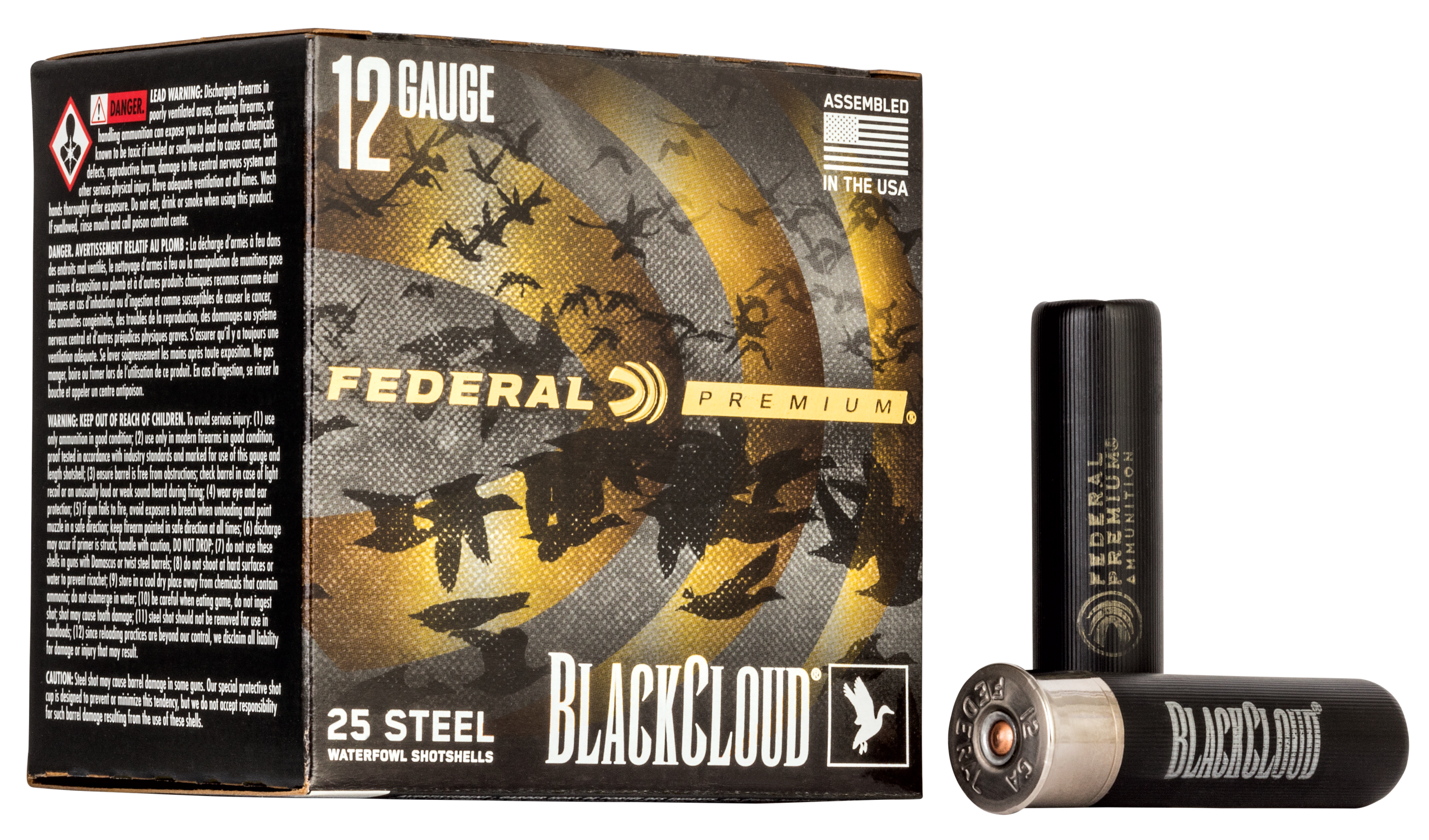 Federal Black Cloud FS Steel 12 Gauge 3.5" 1 1/2 oz BBB Shot 25 Rd - Box or Case