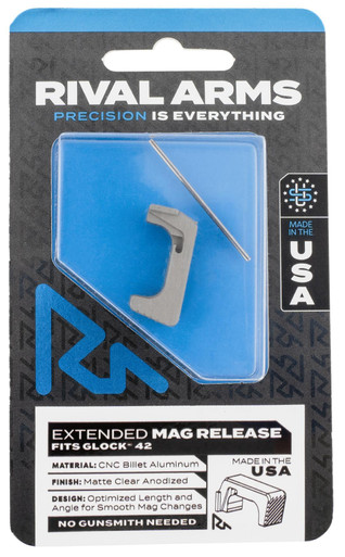 Rival Arms Extended Mag Release for Sig Sauer P320 - Natural Anodized Finish