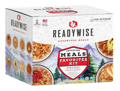 Wise Foods RW05-913 Outdoor Food Kit Meal Favorites Kit - 6 Entrees and 3 Breakfasts, 9 Per Pack