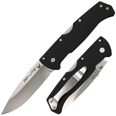 Cold Steel Air Lite Folding Knife - 3.5" AUS-10A Black G10 Handles