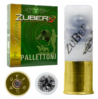 Zuber Premium Buckshot 12 Gauge 2.75" 1 1/5 oz 9 Pellet 00 Buck Shot - 10 Bx/ 30 Cs