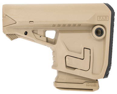 FAB Defense GL-Core Mag Tan Buttstock - M4 'Survival' Buttstock w/ 'Built-in' Mag Carrier