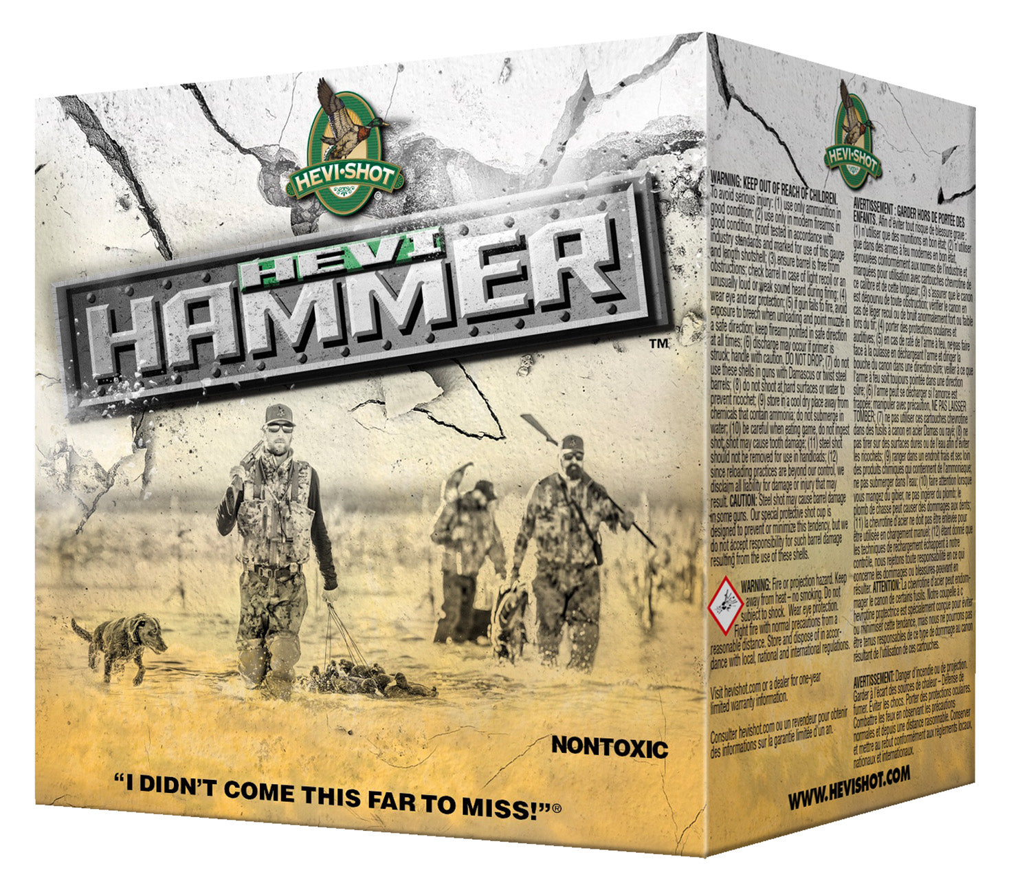 HEVI-Shot 12 Gauge Shotgun Ammo HEVI-Hammer 3.5 in 1-1/2 oz BB 1500 FPS
