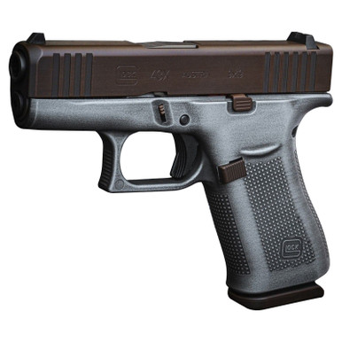 Glock 43X 9Mm Silver Brown Pillager 10 Rnd 3.41" Barrel