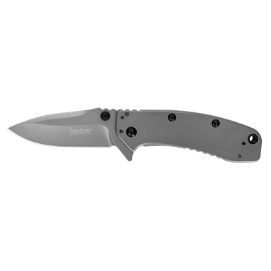 Kershaw 1556Ti Cryo II Assisted Flipper Knife - 3.25" Plain Blade, Rick Hinderer Framelock Design