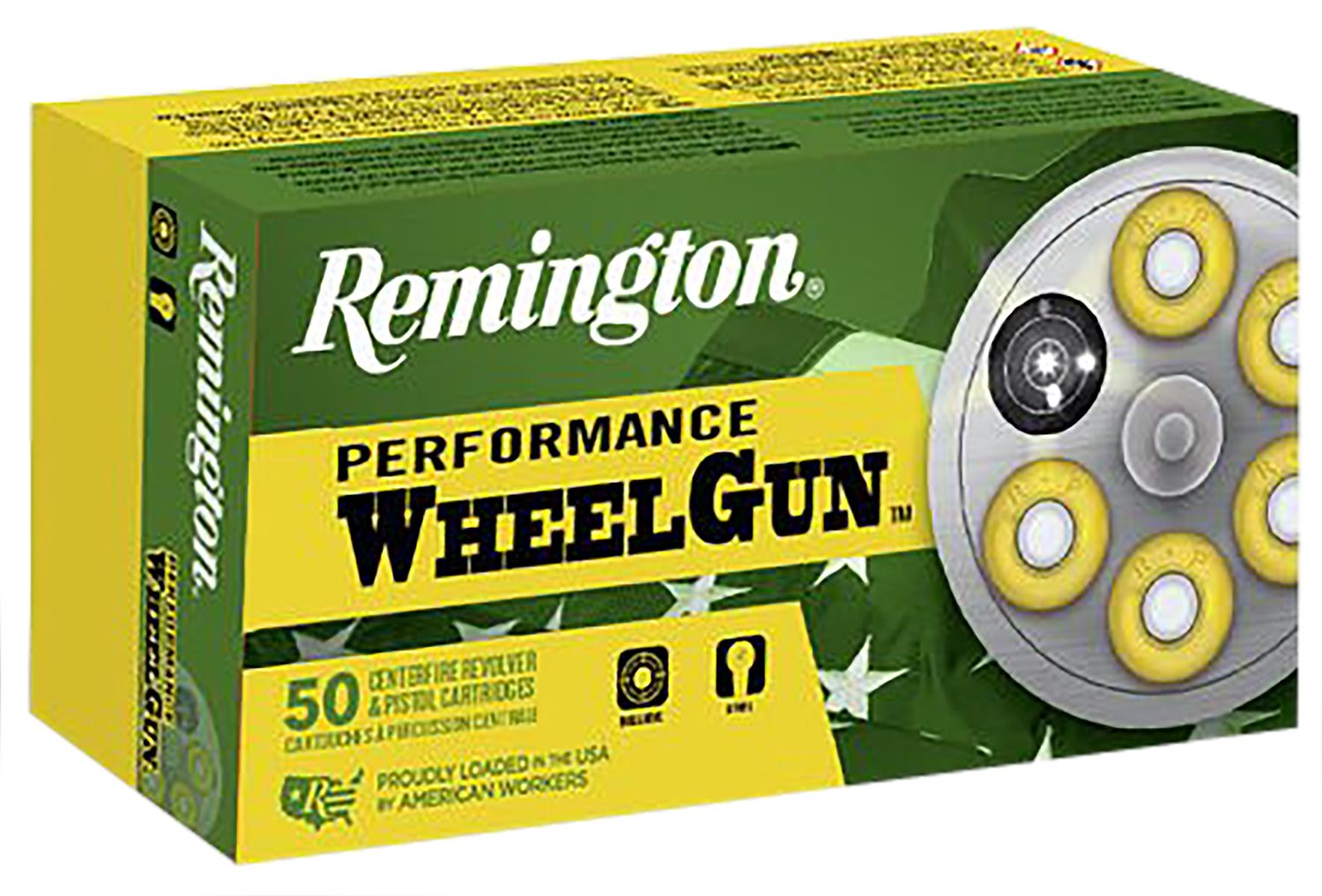 Remington Performance WheelGun Pistol Ammunition 22273, 38 Short Colt, Lead Round Nose, 125 GR, 730 fps, 50 Rd/Bx