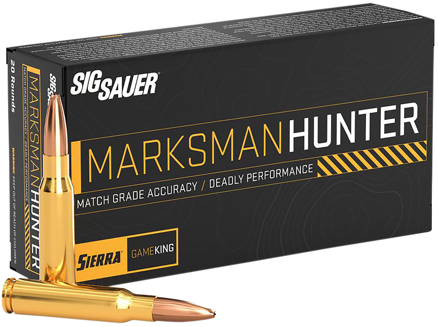Sig Sauer 6.5mm Creedmoor Marksman Hunter 130 grain Jacketed Hollow Point ammunition 2820 FPS