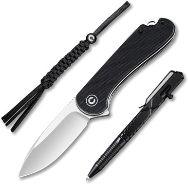 Civivi Elementum Gift Pack - Elementum Folding Knife, C-Quill Pen, Civivi Sphere Lanyard