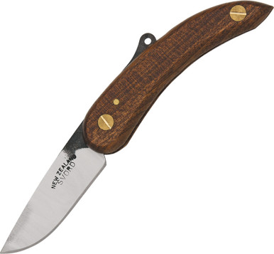 Svord Peasant Friction Folding Knife - 3" Carbon Steel Blade, Brown Wood Handles