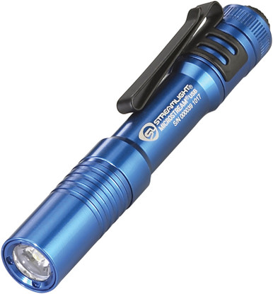 Streamlight Microstream USB - Blue - 250 Lumens, Rechargeable EDC Flashlight