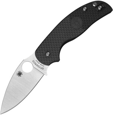 Spyderco Sage 5 Lightweight Folding Knife - 3.00" CPM-S30V Satin Plain Blade, Black FRN Handles