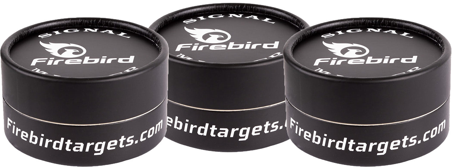 Firebird USA SMCB Signal Marker Universal Black Firearm Target 65mm 3-Pack