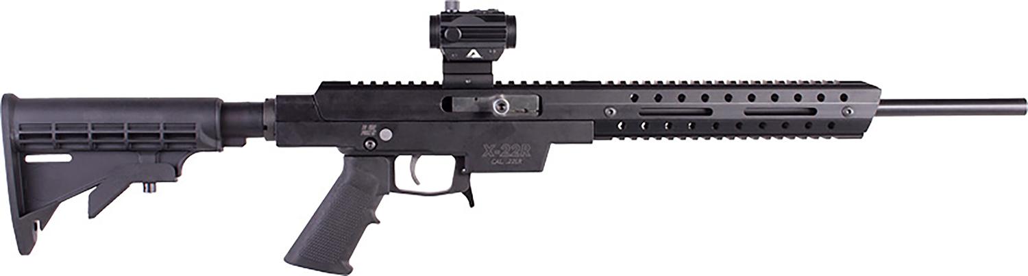 Excel Arms X-Series Semi-Auto Rifle EA22604, 22 LR, 16", 6 Position Stock, Red Dot Included, 10 Rds