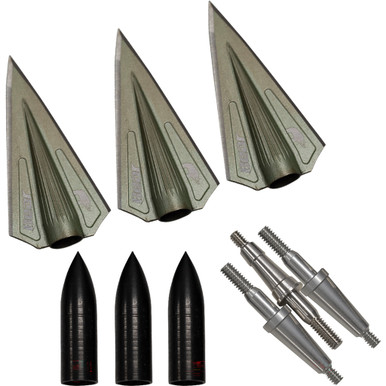 Bear Razor Head VWS Double Bevel Broadheads Kit 150-250 gr.