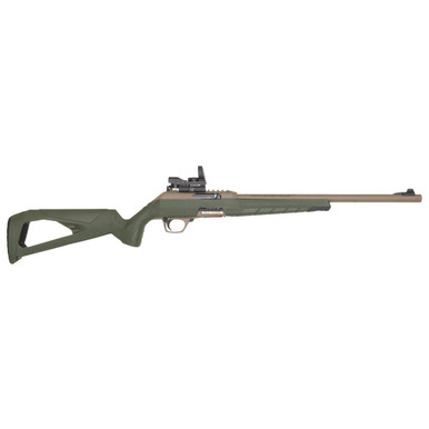 Winchester Wildcat Combo Rifle 22 LR. 16.5 in. Tan & OD Green with Reflex Sight