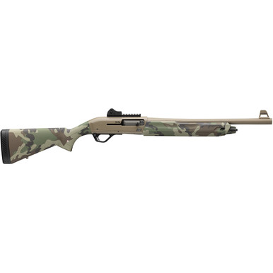 Winchester Super X Extreme Defender Shotgun 12 ga. 18 in. Woodland FDE 3 in. 5 in.