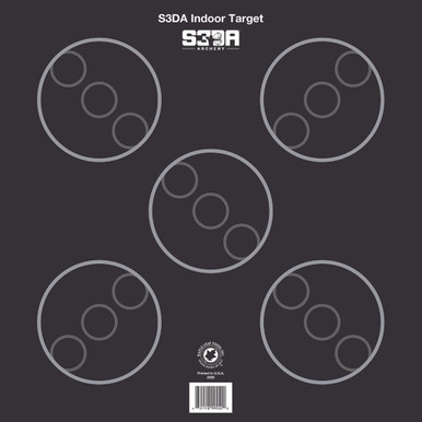Maple Leaf S3DA 3D Target Face Black ASA 25 pk.