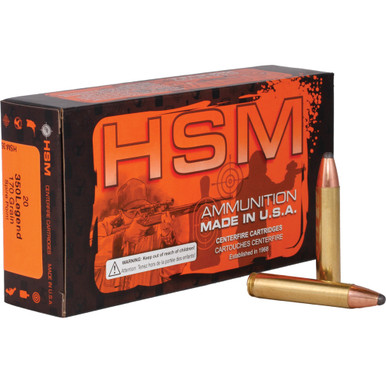 HSM Legends Ammunition 350 Legend Hornady Interlock 170 gr. 20 rd.