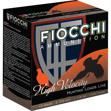 Fiocchi High Velocity Hunting Loads 12 ga. 2.75 in. 1 1/4 oz. 9 Shot 25 rd.