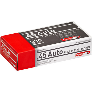 Aguila Pistol Ammo 45 ACP 230 gr. FMJ 50 rd.