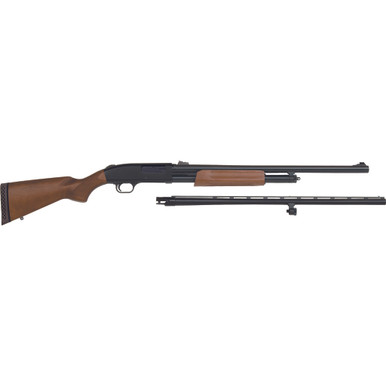 Mossberg 500 Combo Field/Deer Shotgun 12 ga. 28 in & 24 in. Full Rifled Wood 3 in. RH
