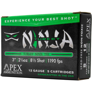 Apex Turkey TSS Ninja Shotgun Ammo 12ga. 3 in. 2-1/4oz #8.5 shot5 rd