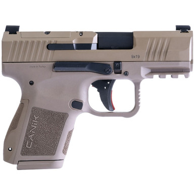 Canik MC9 Pistol 9mm 3.18 in. FDE 12 & 15 rd.