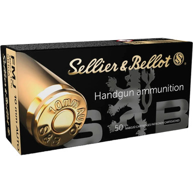 Sellier & Bellot Pistol Ammo 10mm 180 gr. FMJ 50 rd.