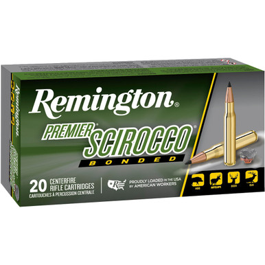 Remington Scirocco Bonded Centerfire Rifle Ammo 300 WSM 180 gr. Swift Scirocco Bonded 20 rd.