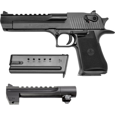 Magnum Research Desert Eagle Mark XIX Pistol Combo 50 AE 6 in. Black 7 rd. and .44 Mag 6 in. Barrel