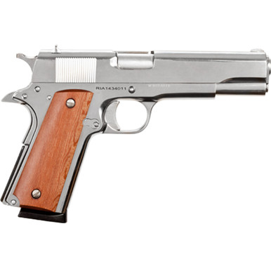 Rock Island GI Standard FS 1911 Pistol 45 ACP 5 in. Nickel 8 rd.