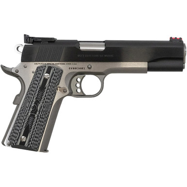 Colt 1911 Gold Cup Pistol38 Super 5 in. Black/Cerakote Titanium 9 rd.