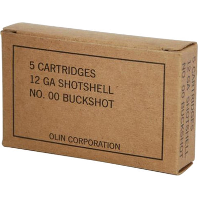 Winchester Military Grade Load 12 ga. 2.75 in. 9 Pellets 00 Buck Shot 5 rd.