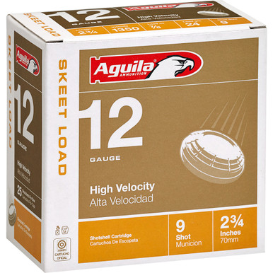 Aguila Target Shotgun Load 12 ga. 2.75 in. 24 gram 9 Shot 25 rd.