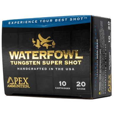 Apex Waterfowl TSS Shotgun Ammo 20 ga. 3/4oz 3 in. #8 Waterfowl10 rd