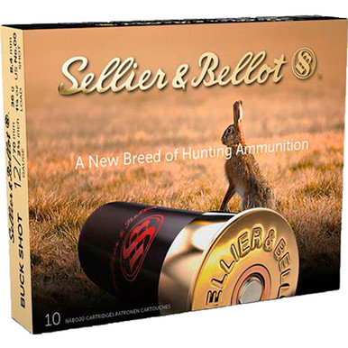 Sellier & Bellot Buckshot Loads 12ga 2 3/4"1 1/4 oz #00 12 pellet 10 rd.