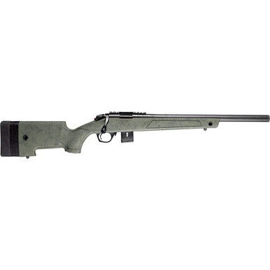 Bergara BMR-X Competition Rifle 17 HMR Black/Green 18 in. Carbon Fiber Barrel