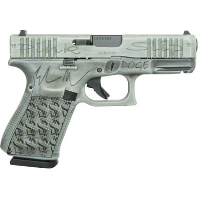 Glock 19 Gen 5 The DOGE Pistol 9mm 4.02 in. Black/Engraved 15 rd.