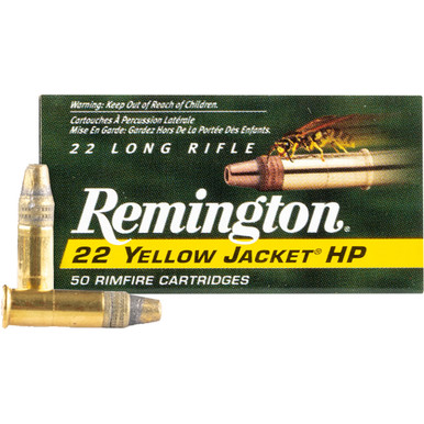 Remington Yellow Jacket Rimfire Ammo 22 LR. 33 gr. TCHP 50 rd.